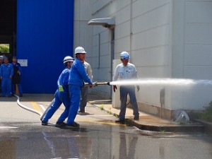 幸田工場　消火訓練